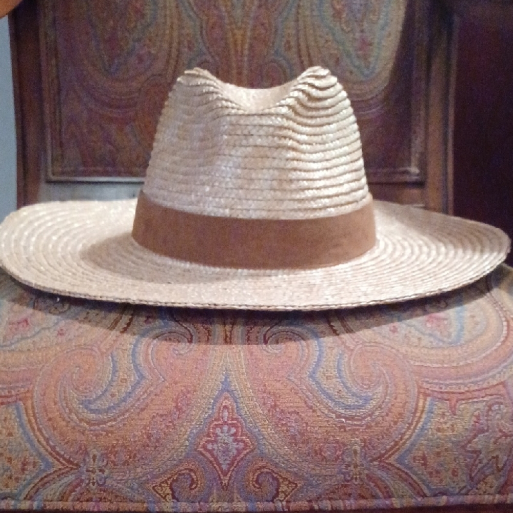 GiGi Pip Isla Fedora Straw Hat ' NWT